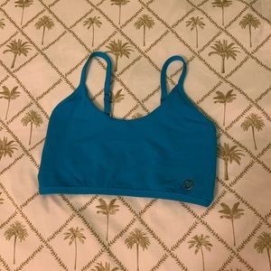Blue fish sports bra cute with back straps